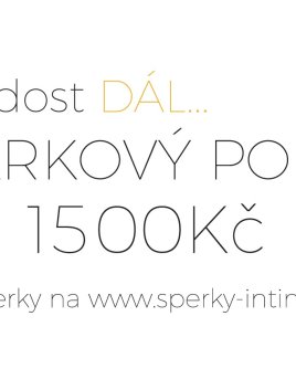 Dárkový poukaz 1500 Kč