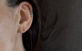 Ear cuff čtyři kroužky